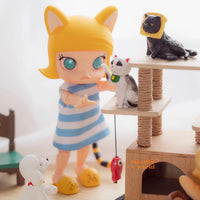 Miniature Wooden Cat Tree | Dollhouse Miniature & Diorama Shop
