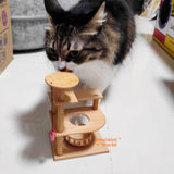 Miniature Wooden Cat Tree | Dollhouse Miniature & Diorama Shop