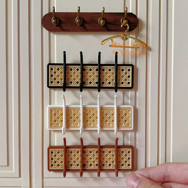 Miniature Rattan Webbing Style Wall Hanger | Dollhouse Miniature Shop