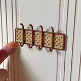 Miniature Rattan Webbing Style Wall Hanger in brown | Dollhouse Miniature Shop
