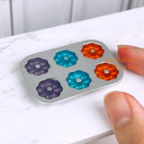 Miniature Flower Donut Baking Pan | Tiny Cake Baking Shop