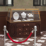 Miniature Crowd Control Stanchions With Red Rope | Dollhouse Shop