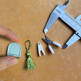 Miniature REAL Green Scissor with Tassel & Pouch | Miniature Art & Craft Shop