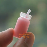 Miniature Pink REAL Candle in Glass | REAL Functioning Dollhouse Shop