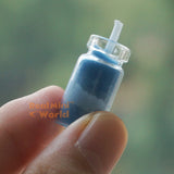 Miniature Blue REAL Candle in Glass | REAL Functioning Dollhouse Shop