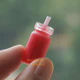 Miniature Red REAL Candle in Glass | REAL Functioning Dollhouse Shop