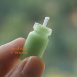 Miniature Green REAL Candle in Glass | REAL Functioning Dollhouse Shop