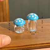 Miniature Kawaii Mushroom Spice Jar (Set of 2) | Mini Cooking Shop