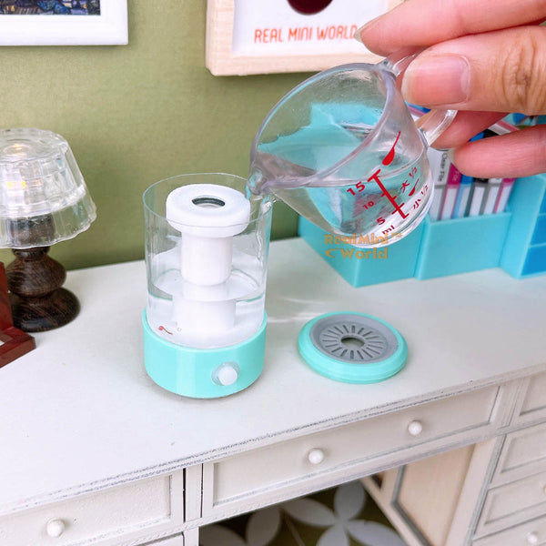 Miniature REAL Humidifier (Pastel Green) | Functioning Miniature Shop