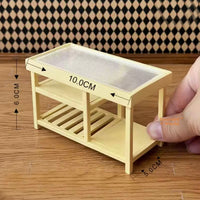 Miniature Pastel Yellow 1:12 Kitchen Working Table | Mini Cooking Shop