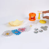 Miniature REAL Badge Maker Set (Orange) | Miniature Craft Shop