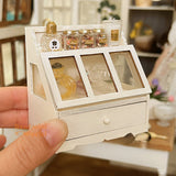 Miniature Wooden Counter Cabinet | DIY Miniature Craft Material Shop