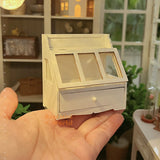 Miniature Wooden Counter Cabinet | DIY Miniature Craft Material Shop