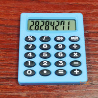 Miniature REAL Functioning Blue Calculator | Dollhouse Miniature Shop