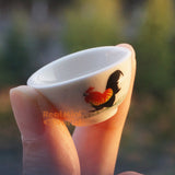 Miniature REAL Ceramic Rooster Bowl | Tiny Food Cooking Shop