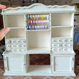 Miniature Vintage Style Sewing Shop Cabinet|Miniature Art & Craft Shop