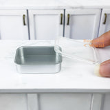 Miniature Food Container Box in Grey | Mini Food REAL Cooking SHOP