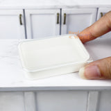 Miniature Food Container Box in White | Mini Food REAL Cooking SHOP