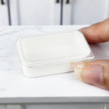 Miniature Food Container Box in White | Mini Food REAL Cooking SHOP