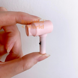 Miniature REAL Functioning Hair Dryer (Pastel Pink) | Dollhouse Shop