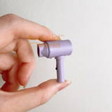 Miniature REAL Functioning Hair Dryer (Pastel Purple) | Dollhouse Shop