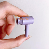Miniature REAL Functioning Hair Dryer (Pastel Purple) | Dollhouse Shop