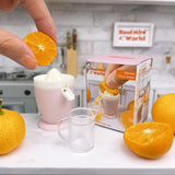 Miniature REAL Electric Citrus Squeezer (Pink) |Mini Food Cooking Shop