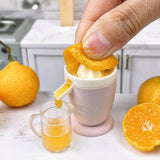 Miniature REAL Electric Citrus Squeezer (Pink) |Mini Food Cooking Shop