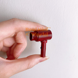 Miniature REAL Functioning Hair Dryer (Red) | Dollhouse Miniature Shop