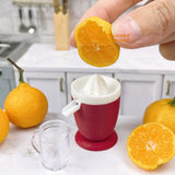 Miniature REAL Electric Citrus Squeezer (Red) | Mini Food Cooking Shop