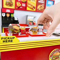 the world's tiniest burger shop | Mini cooking kitchen shop