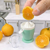 Miniature REAL Electric Citrus Squeezer (Mint) | Mini Cooking Shop