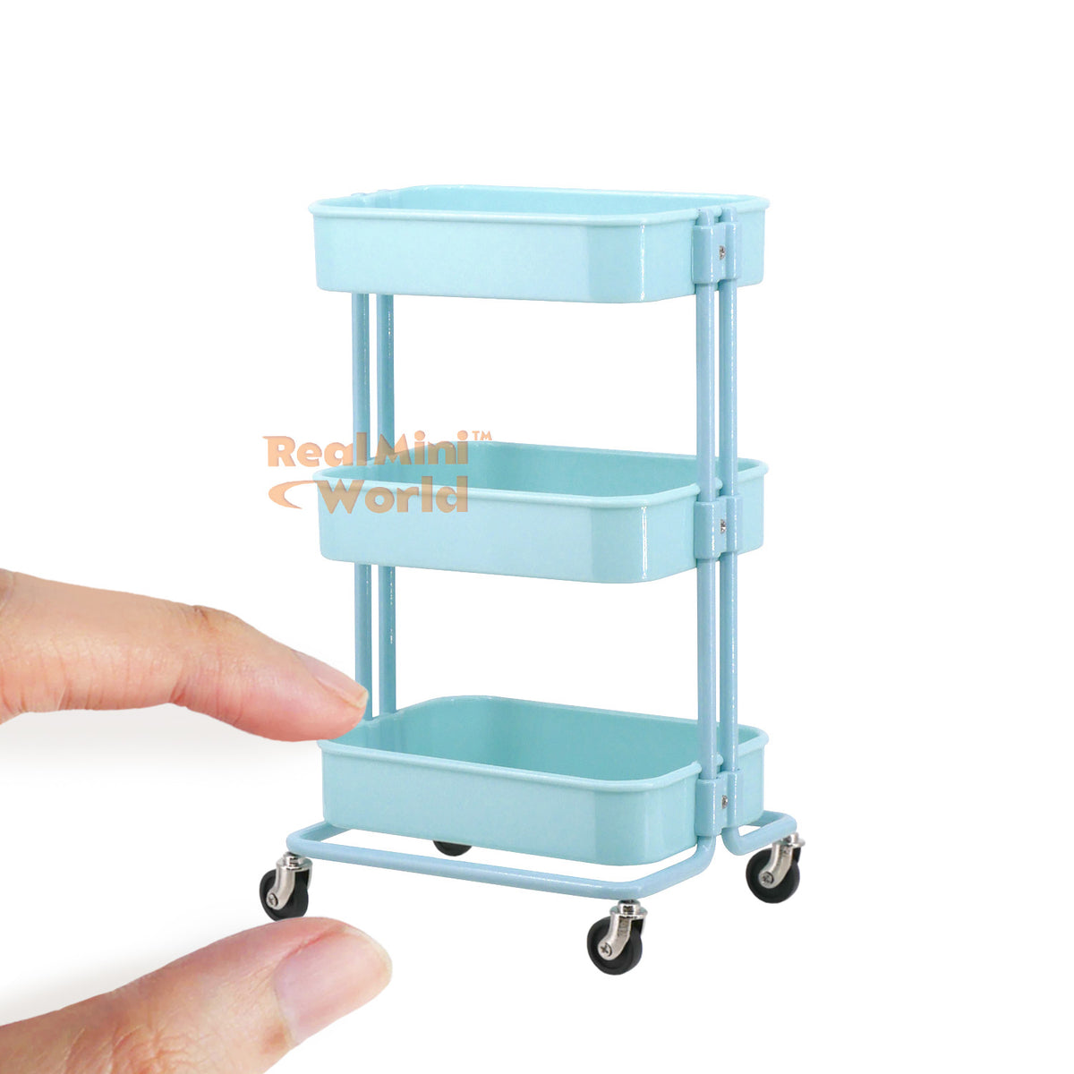 Miniature 1:6 Kitchen Trolley Rack | Mini Cooking Shop – Real Mini World