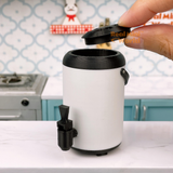 Miniature REAL Bubble Tea Store's Dispenser (White) |Tiny Food Cooking Store