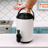Miniature REAL Bubble Tea Store's Dispenser (White) |Tiny Food Cooking Store