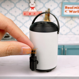 Miniature REAL Bubble Tea Store's Dispenser (White) |Tiny Food Cooking Store