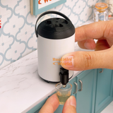 Miniature REAL Bubble Tea Store's Dispenser (White) |Tiny Food Cooking Store