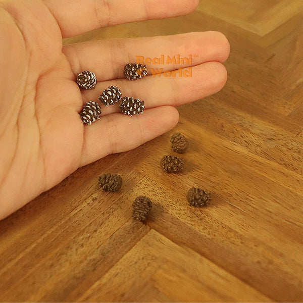 Miniature Pinecones | Handmade Dollhouse Miniature Shop