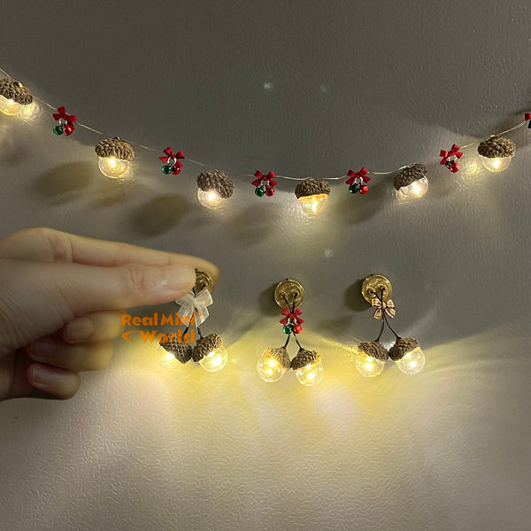 Miniature REAL Christmas Light Decoration | Dollhouse Handmade 
Miniature Store