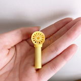 Miniature REAL Functioning Hair Dryer (Yellow) | Miniature Shop