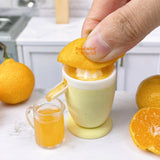 Miniature REAL Electric Citrus Squeezer (Yellow) | Mini Cooking Shop