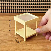 Miniature Patel Yellow 1:12 Scale Coffee Table | Mini Cooking Shop