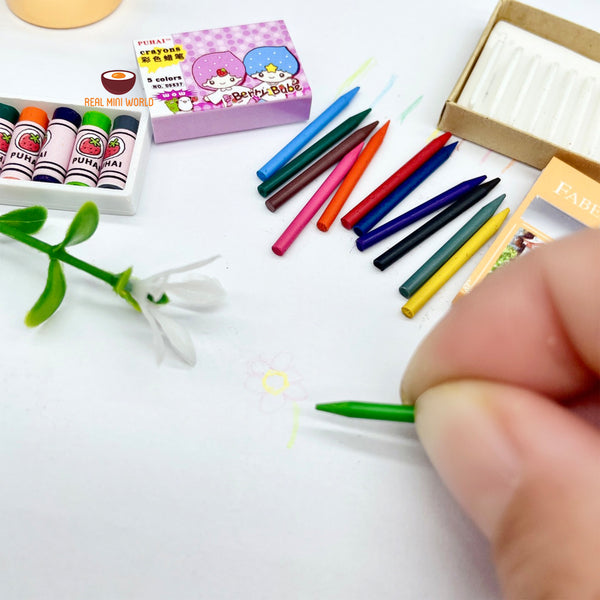Miniature REAL Crayon Set : create tiny drawings