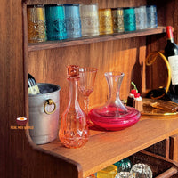 Miniature Wine Champagne Glass Bottle Set | Mini Food Cooking Shop