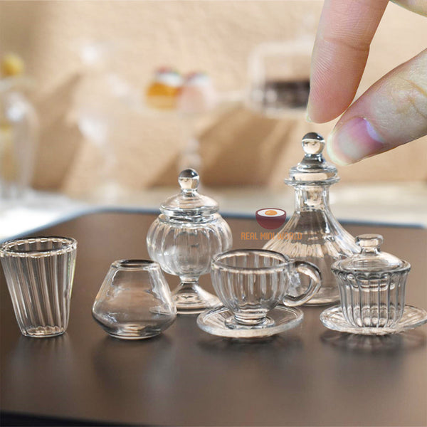 Miniature Handmade Glassware Collection | Mini Cooking Shop