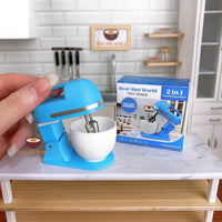Miniature Baking Real Working 2in1 Hand & Stand Mixer Blue |Tiny Food | tiny baking