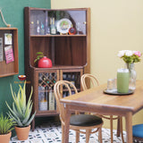Miniature Wood Kitchen Corner Cabinet