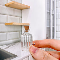 Miniature Cocktail Glass Bottle with Cork | Mini Cooking Shop