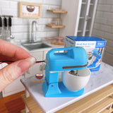 Miniature Baking Real Working 2in1 Hand & Stand Mixer Blue |Tiny Food | tiny baking