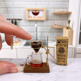 Real working miniature coffee drip maker: mini cooking coffee brewing | Real Mini World